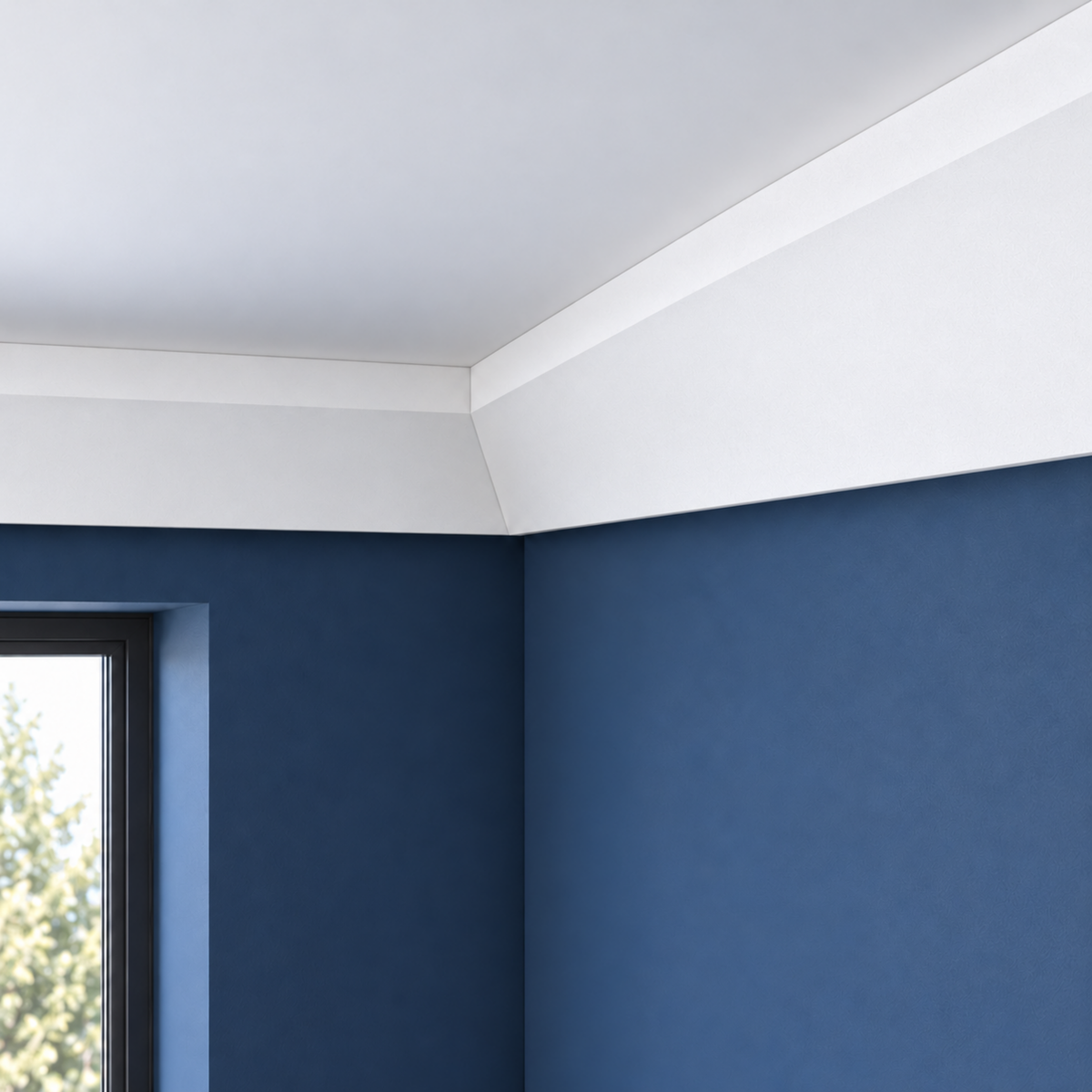 Extruded Polystyrene Coving for Ceilings, Cornice 4x11cm GBW03