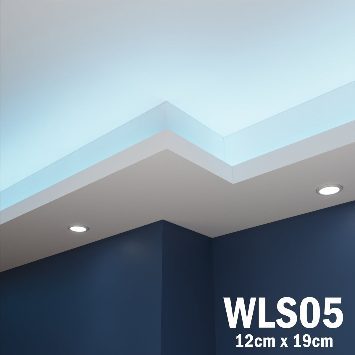 LED Coving for Ceilings Cornice XPS Extruded Polystyrene WLS05
