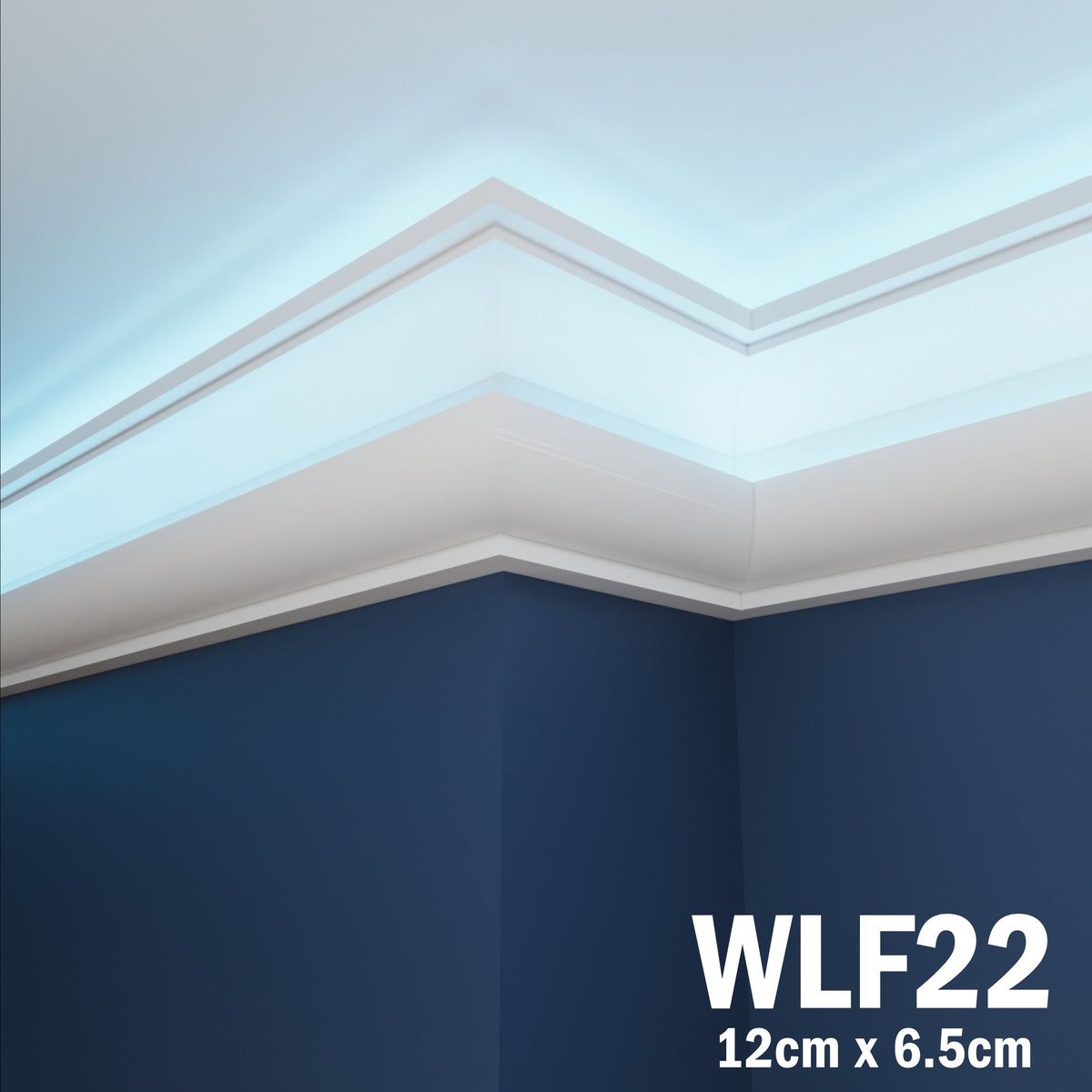LED Coving for Ceilings Cornice XPS Extruded Polystyrene WLF22