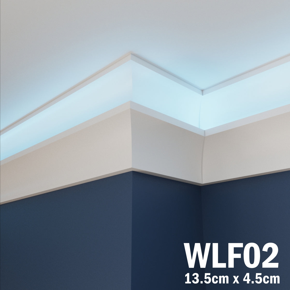 LED Coving for Ceilings Cornice XPS Extruded Polystyrene WLF02