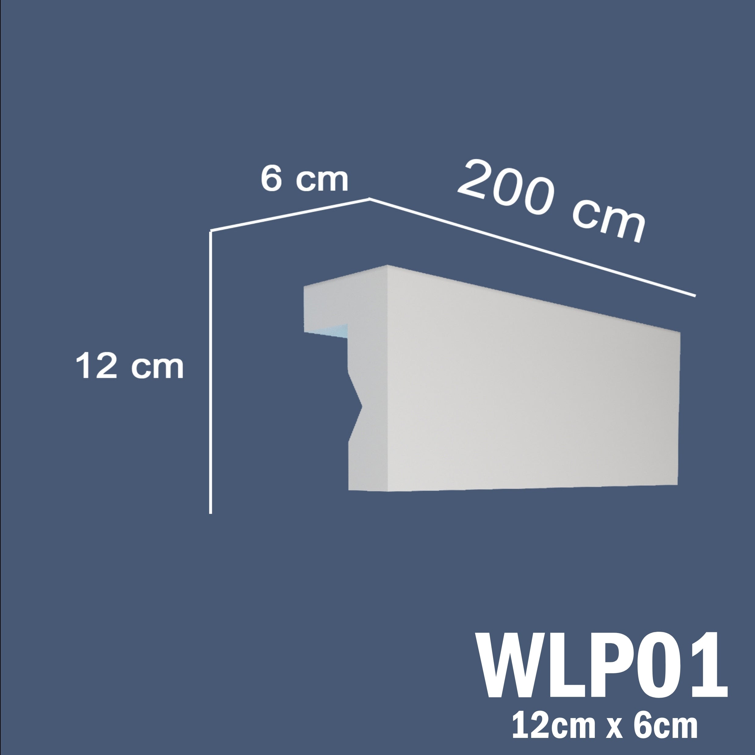 WLP01 Series XPS Cornice Coving – Decorative Coving Moulding for Ceilings, Lightweight Paintable Ceiling Coving Trim, Easy DIY Installation, Durable and Moisture Resistant
