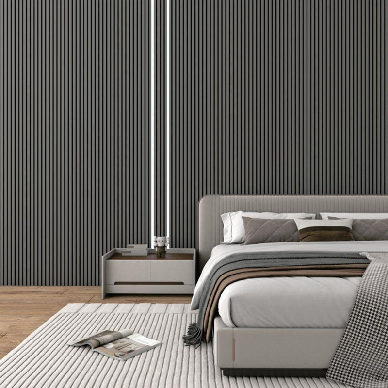 Acoustic Wall Panels, Decorative Soundproofing Panel, Slat Wood Panels for Walls, Sound Absorbing 3D Wall Panel Kits, for Home, Offices, Studios, Living Rooms (275x100cm)