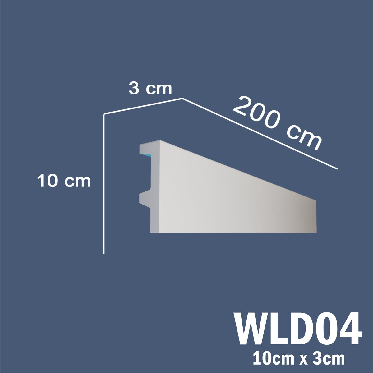 LED Coving for Ceilings Cornice XPS Extruded Polystyrene WLD04