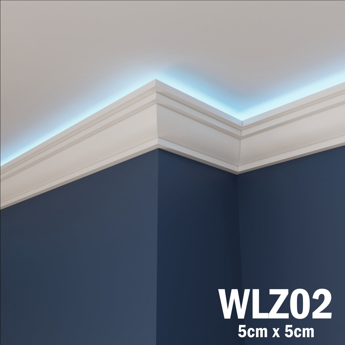 LED Coving for Ceilings Cornice XPS Extruded Polystyrene WLZ02