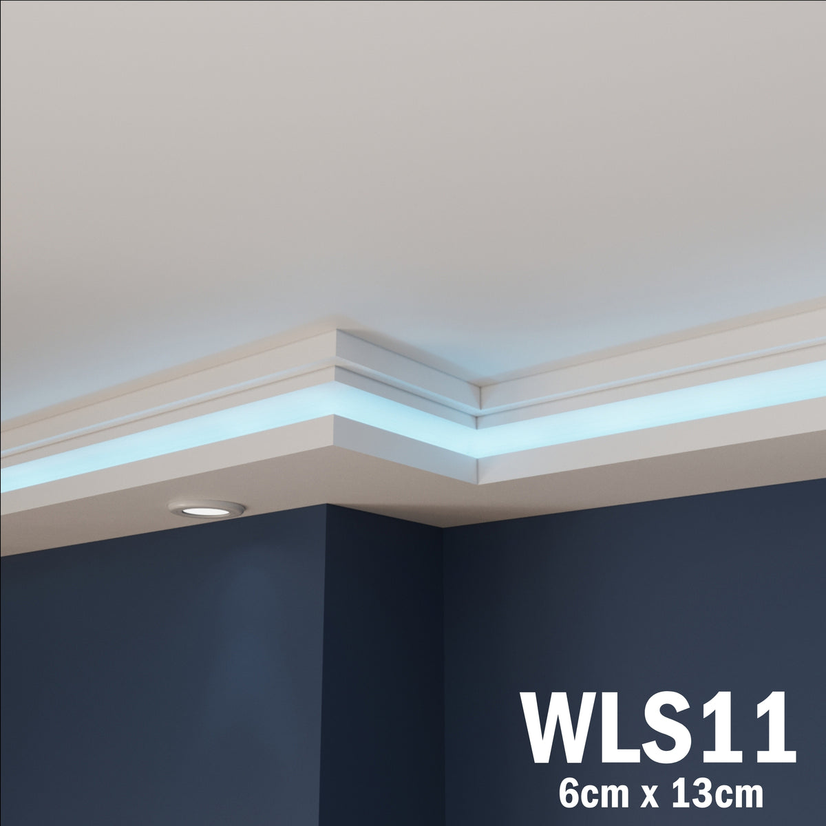 LED Coving for Ceilings Cornice XPS Extruded Polystyrene WLS11