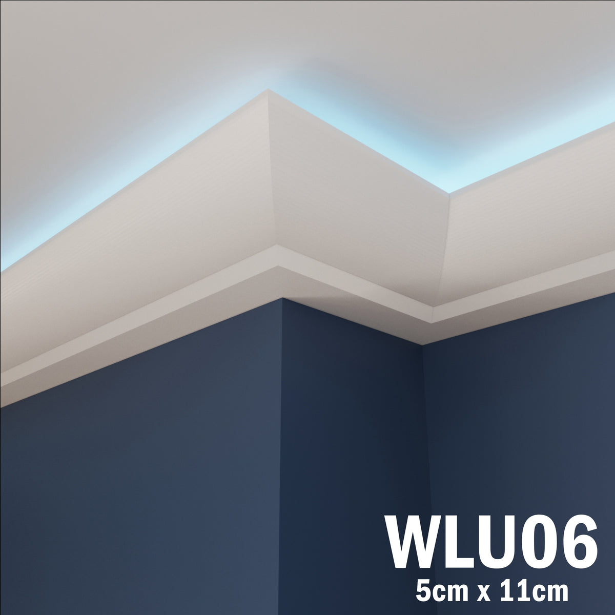 LED Coving for Ceilings Cornice XPS Extruded Polystyrene WLU06