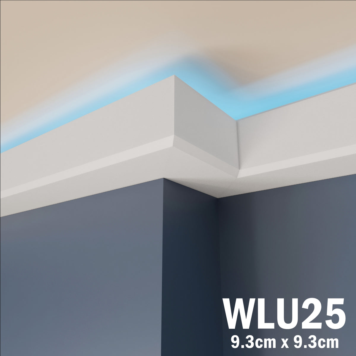 LED Coving for Ceilings Cornice XPS Extruded Polystyrene WLU25