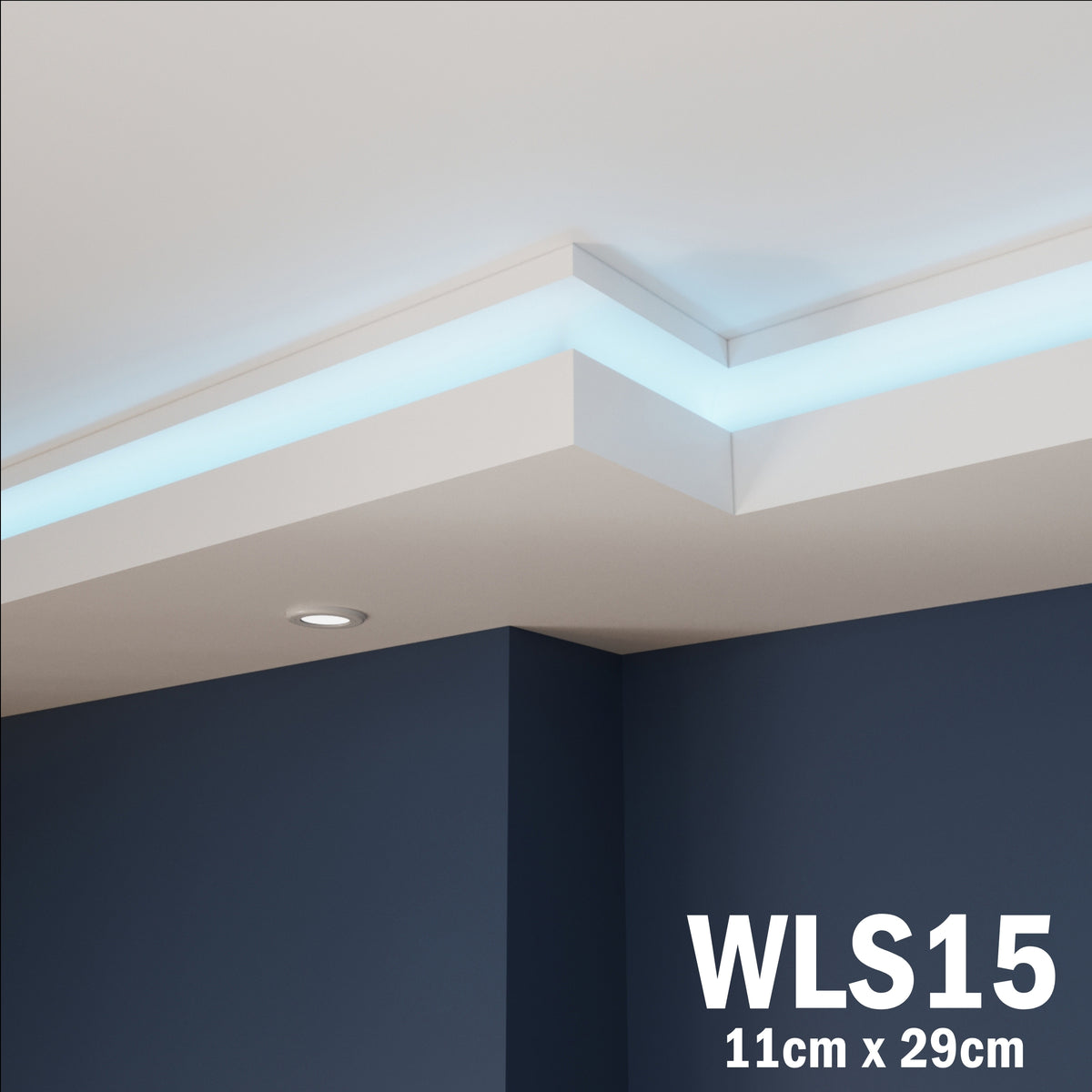 LED Coving for Ceilings Cornice XPS Extruded Polystyrene  WLS15
