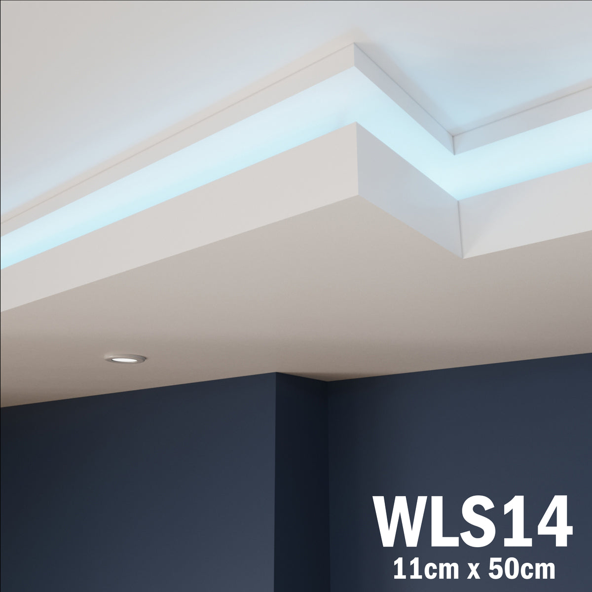 LED Coving for Ceilings Cornice XPS Extruded Polystyrene WLS14
