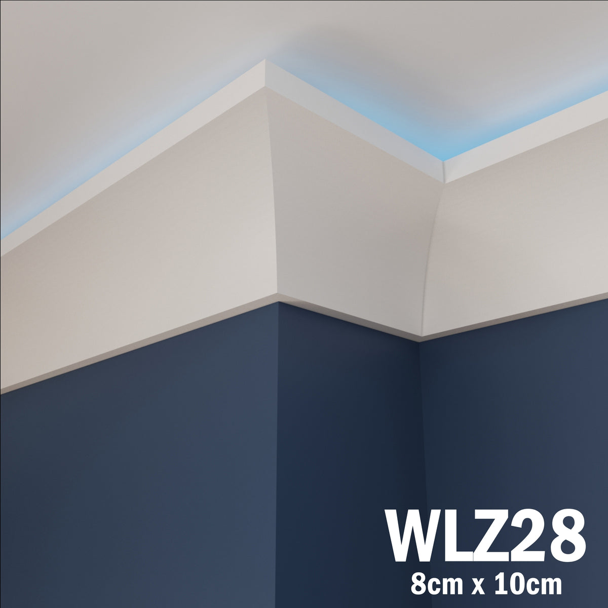 LED Coving for Ceilings Cornice XPS Extruded Polystyrene WLZ28