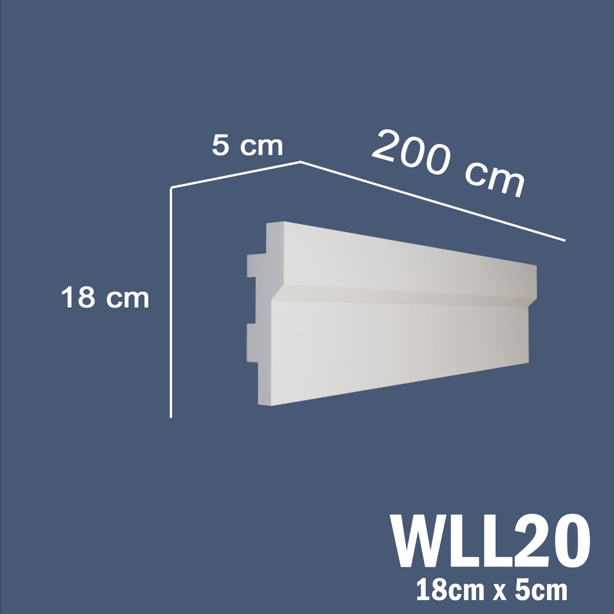 LED Coving for Ceilings Cornice XPS Extruded Polystyrene WLL20