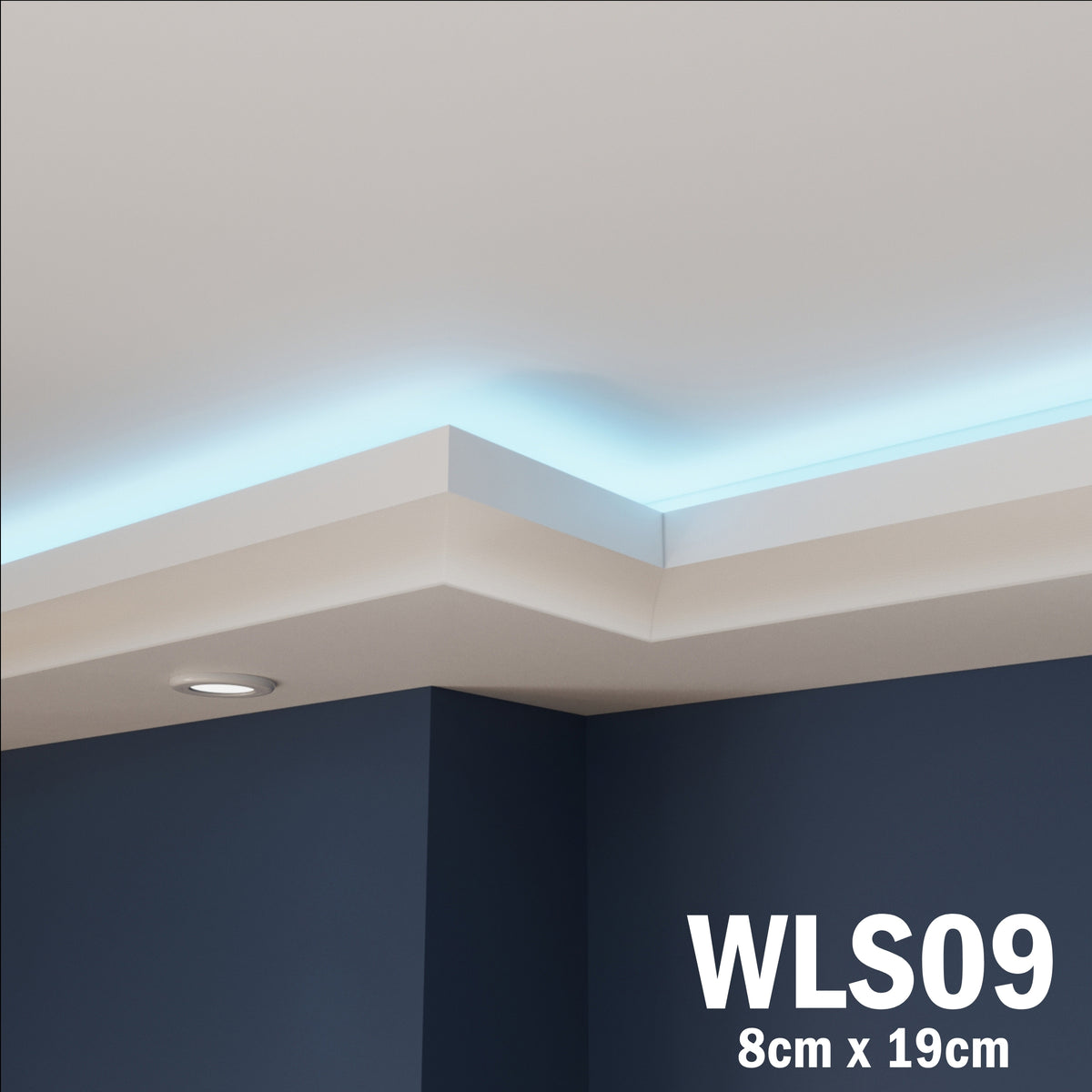 LED Coving for Ceilings Cornice XPS Extruded Polystyrene WLS09