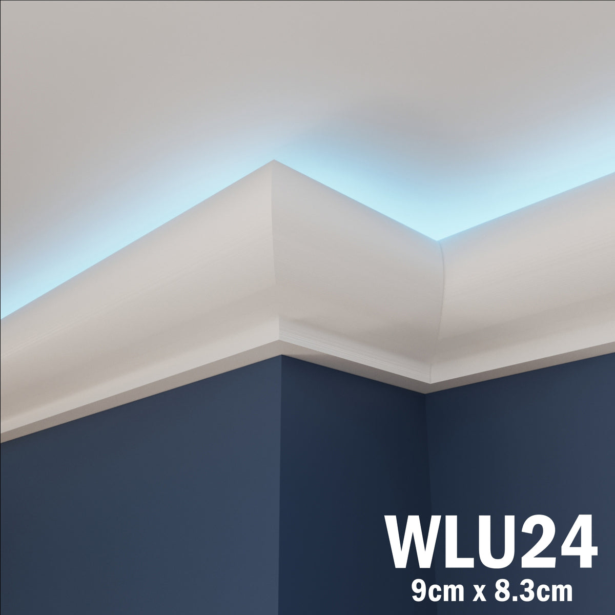 LED Coving for Ceilings Cornice XPS Extruded Polystyrene WLU24