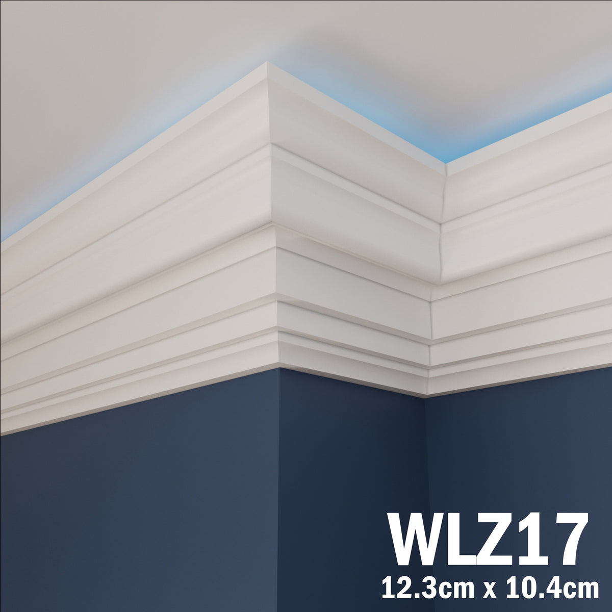 LED Coving for Ceilings Cornice XPS Extruded Polystyrene WLZ17