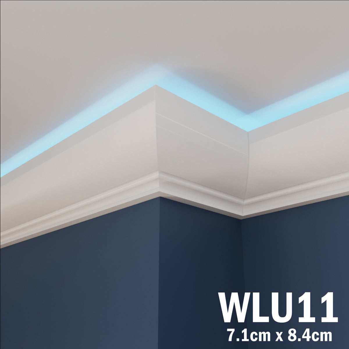 LED Coving for Ceilings Cornice XPS Extruded Polystyrene WLU11