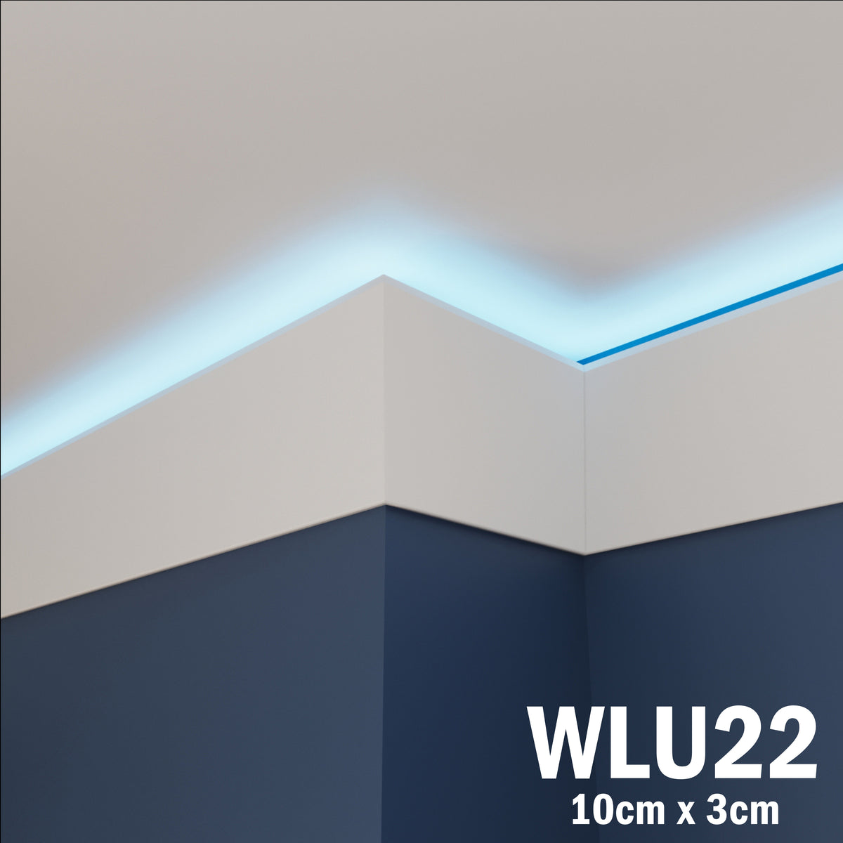 LED Coving for Ceilings Cornice XPS Extruded Polystyrene WLU22