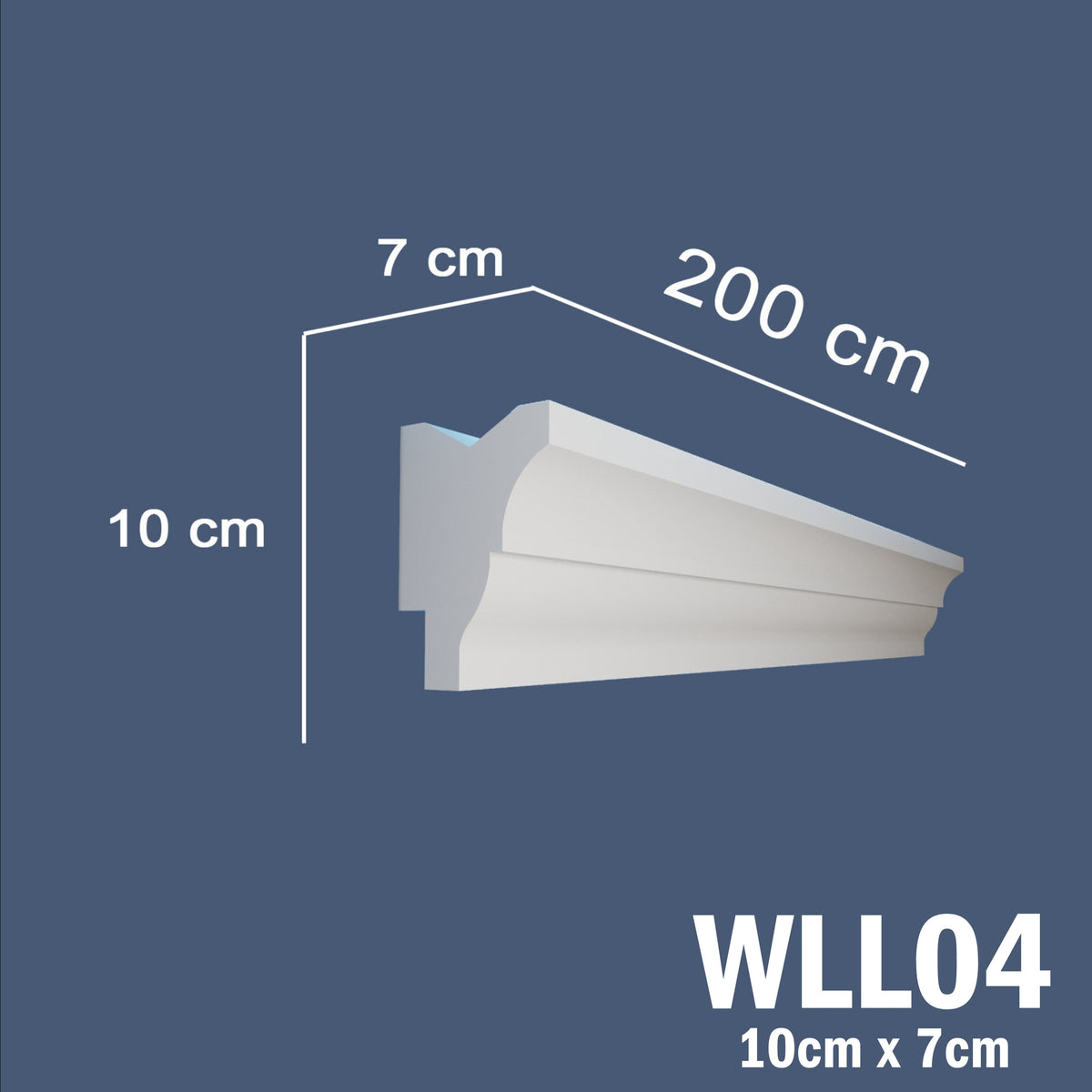 LED Coving for Ceilings Cornice XPS Extruded Polystyrene WLL04