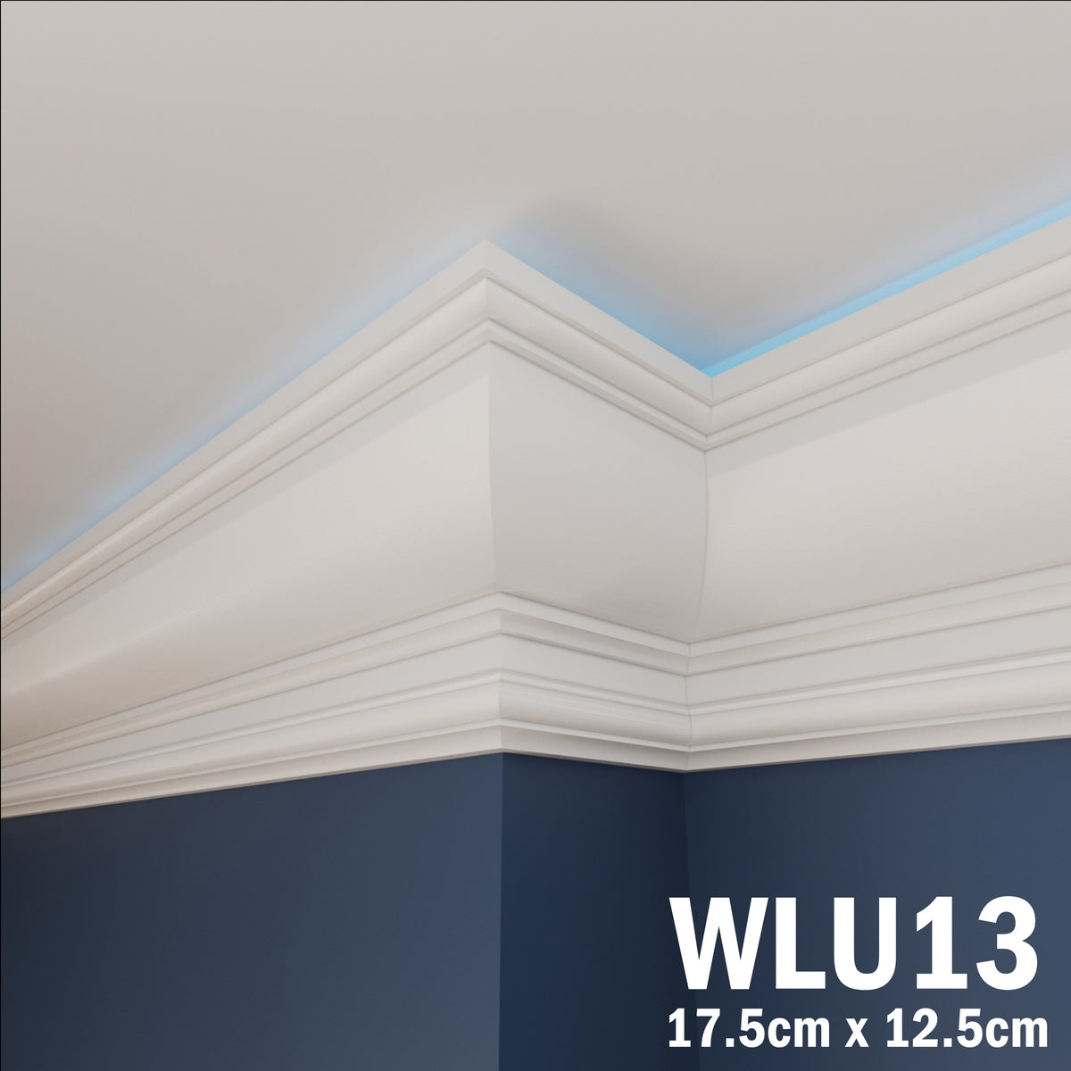 LED Coving for Ceilings Cornice XPS Extruded Polystyrene WLU13