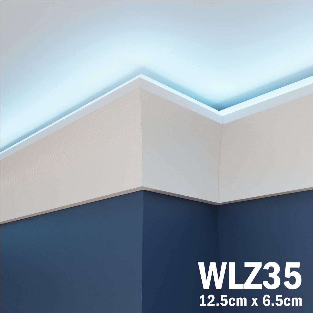LED Coving for Ceilings Cornice XPS Extruded Polystyrene WLZ35