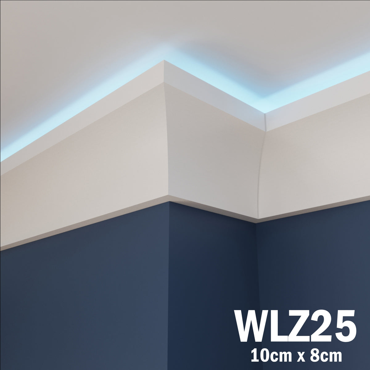 LED Coving for Ceilings Cornice XPS Extruded Polystyrene WLZ25