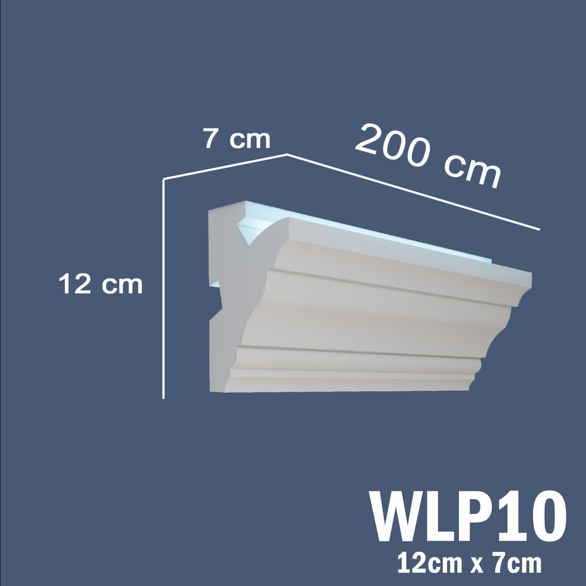 LED Coving for Ceilings Cornice XPS Extruded Polystyrene WLP10