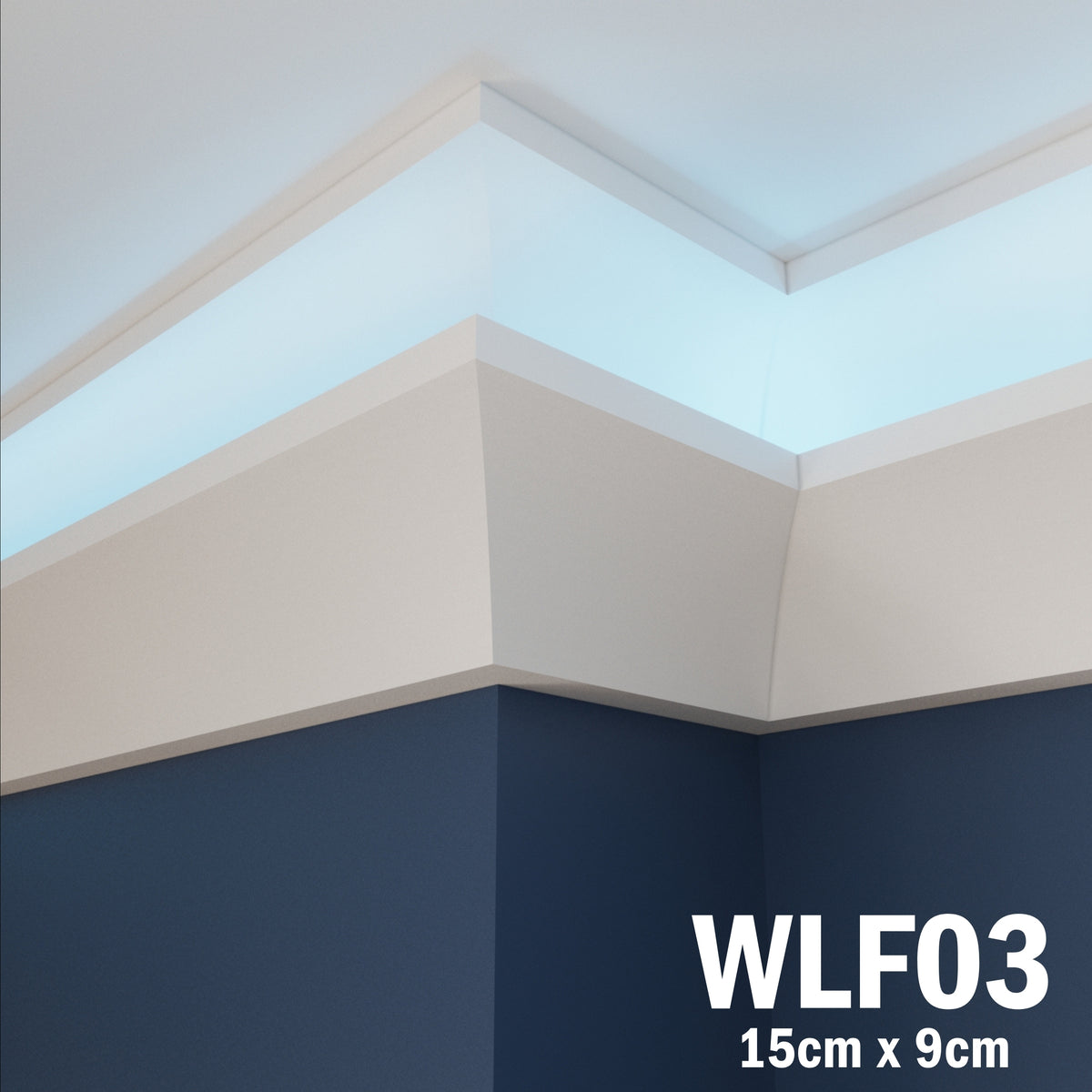 LED Coving for Ceilings Cornice XPS Extruded Polystyrene WLF03