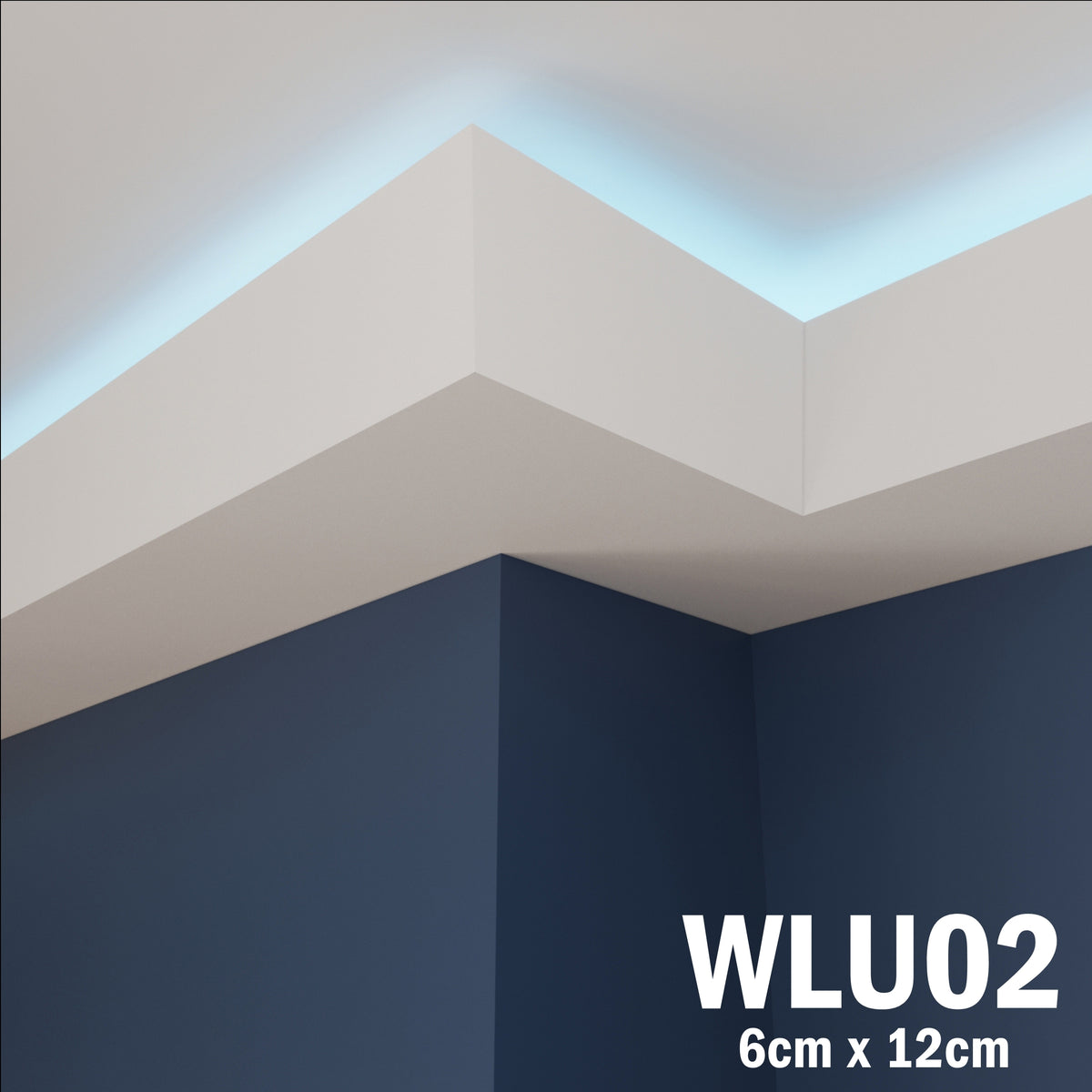 LED Coving for Ceilings Cornice XPS Extruded Polystyrene WLU02