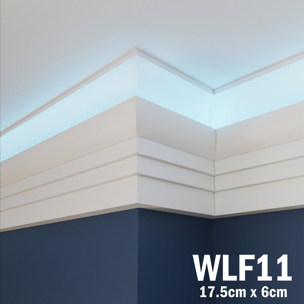 LED Coving for Ceilings Cornice XPS Extruded Polystyrene WLF11