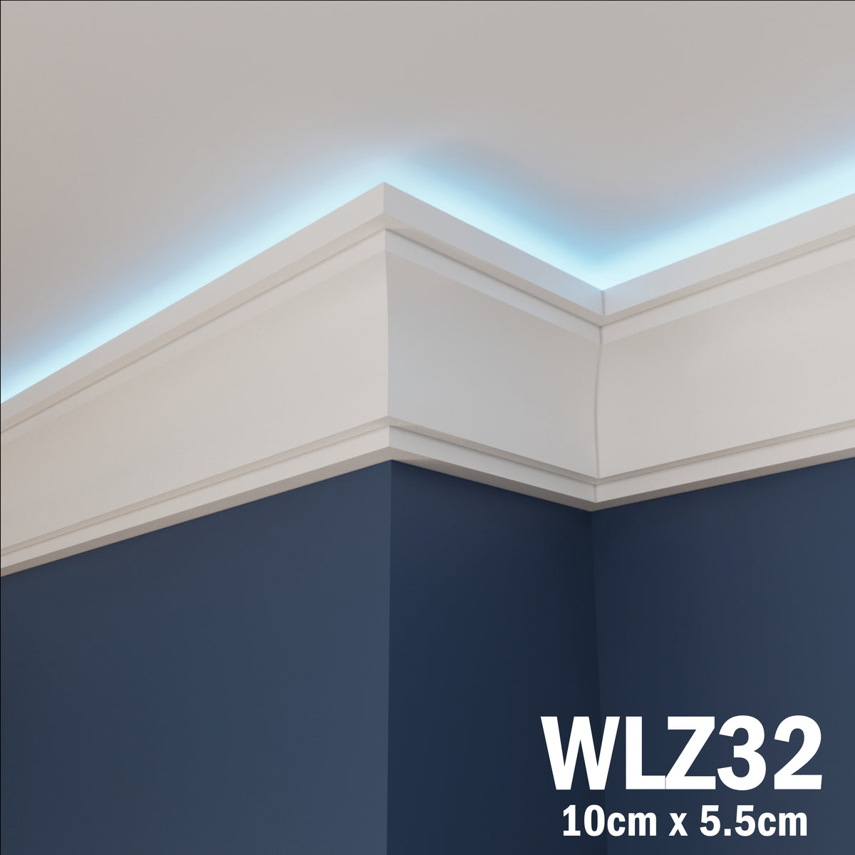 LED Coving for Ceilings Cornice XPS Extruded Polystyrene WLZ32