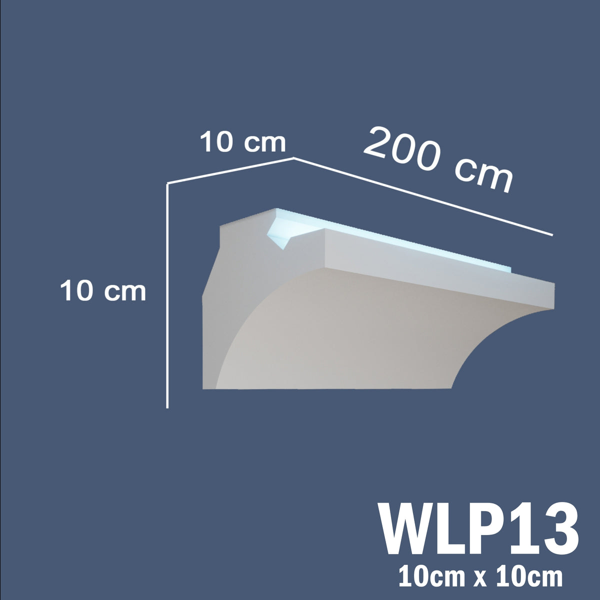 LED Coving for Ceilings Cornice XPS Extruded Polystyrene WLP13