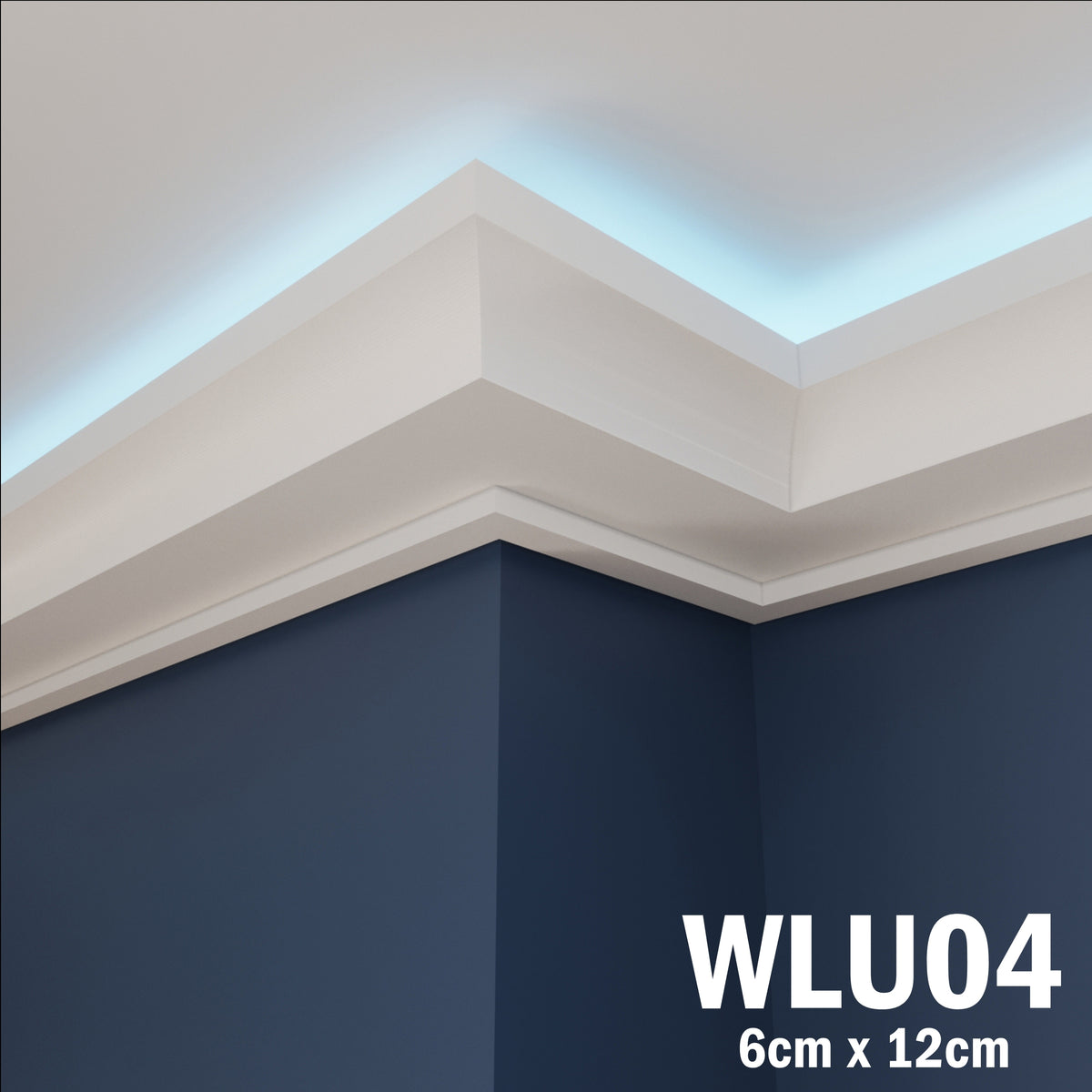 LED Coving for Ceilings Cornice XPS Extruded Polystyrene WLU04