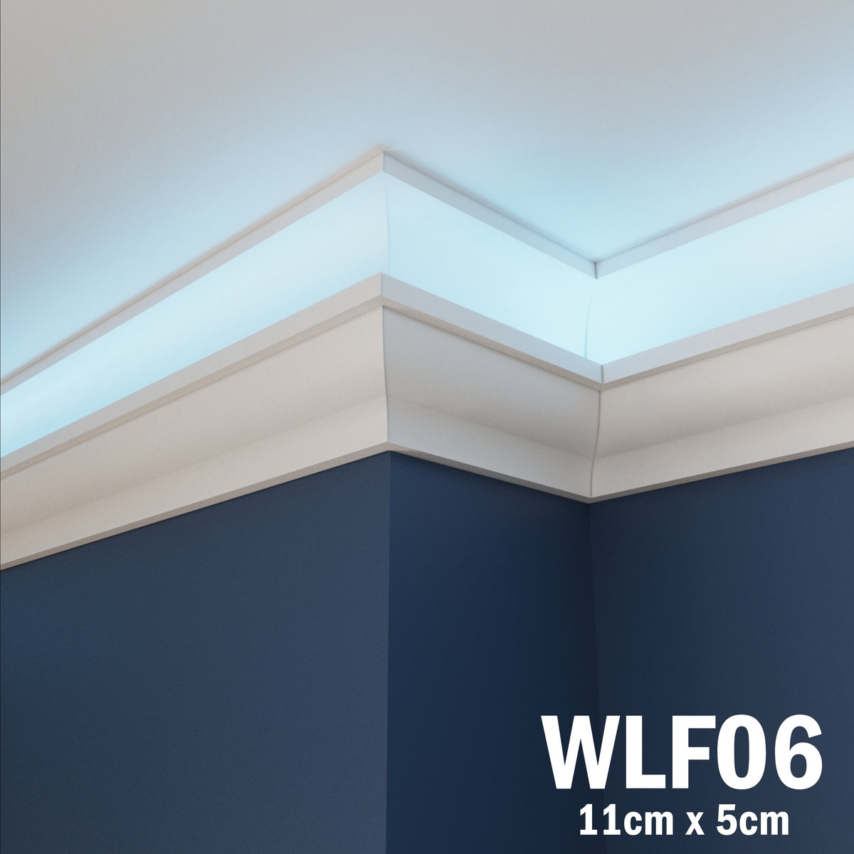 LED Coving for Ceilings Cornice XPS Extruded Polystyrene WLF06