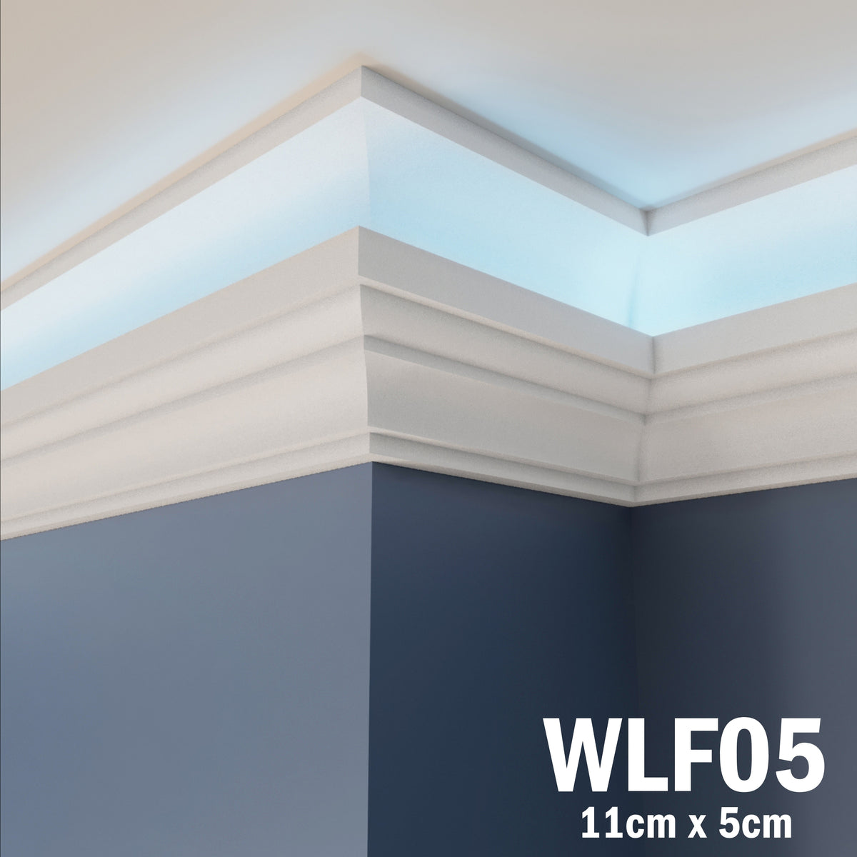 LED Coving for Ceilings Cornice XPS Extruded Polystyrene WLF05