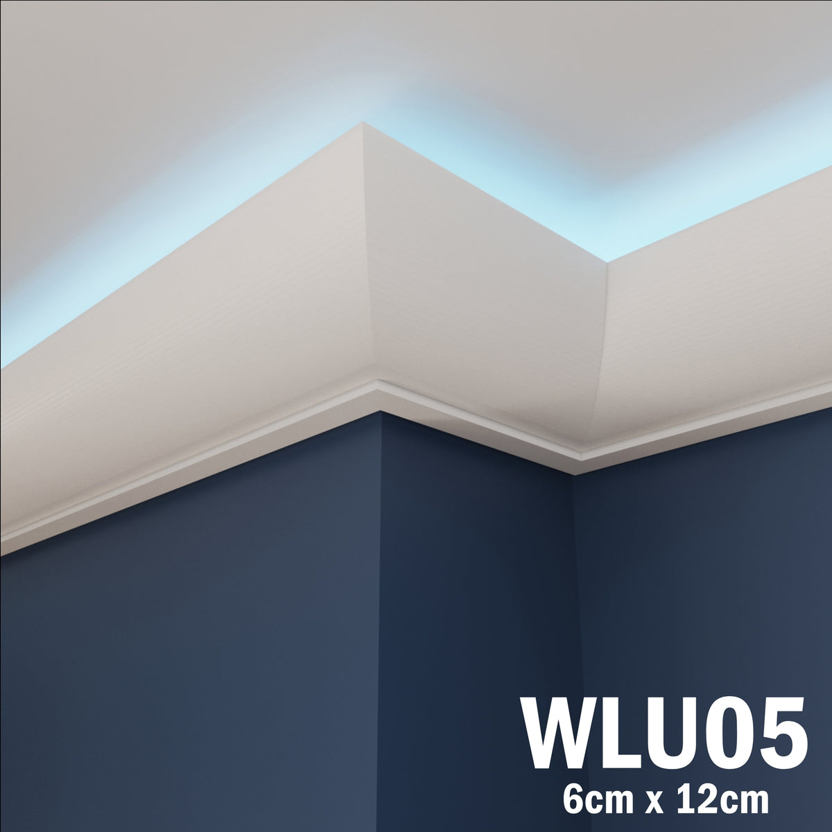 LED Coving for Ceilings Cornice XPS Extruded Polystyrene WLU05