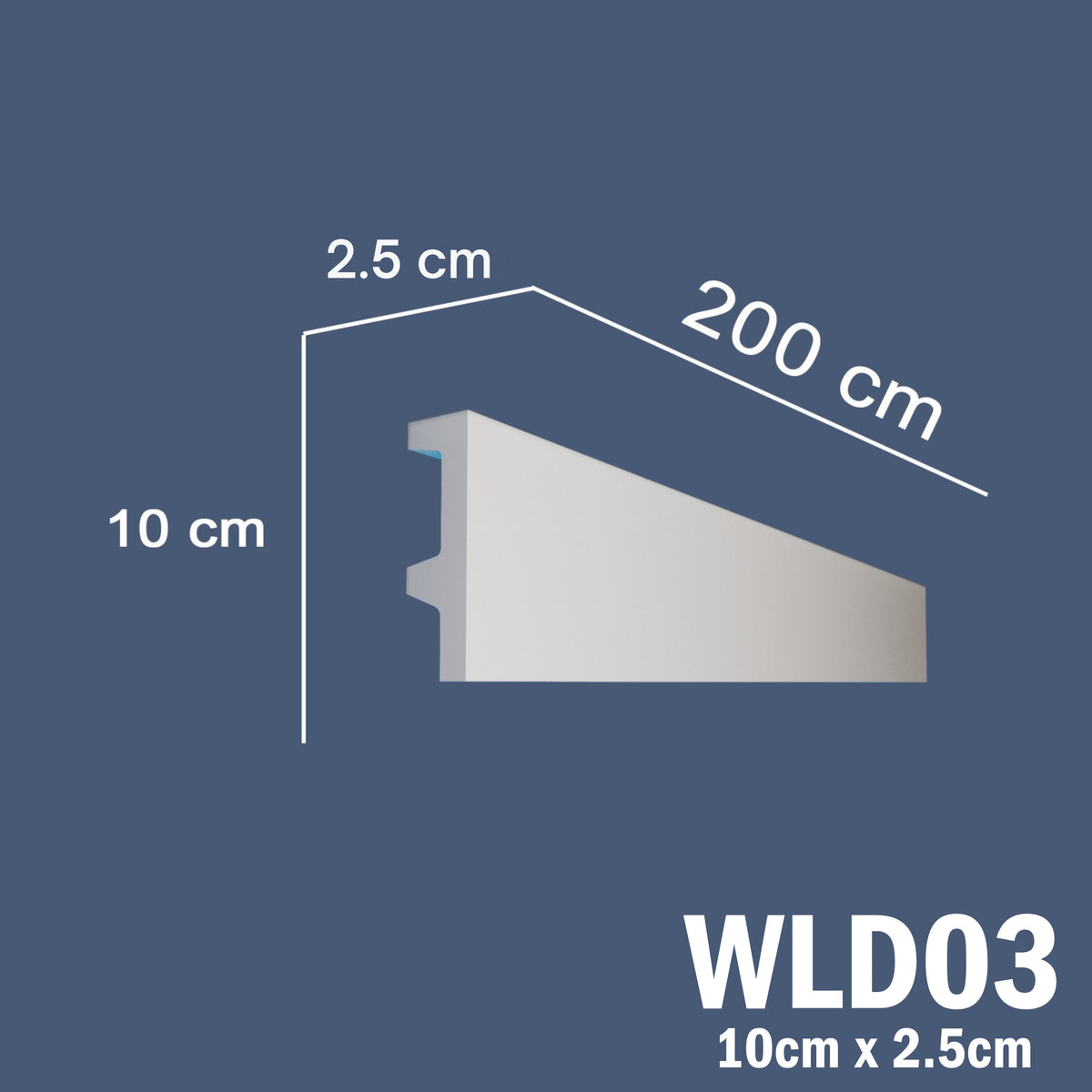 LED Coving for Ceilings Cornice XPS Extruded Polystyrene WLD03
