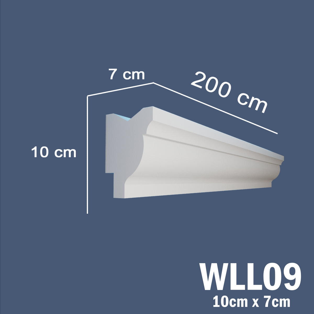 LED Coving for Ceilings Cornice XPS Extruded Polystyrene WLL09
