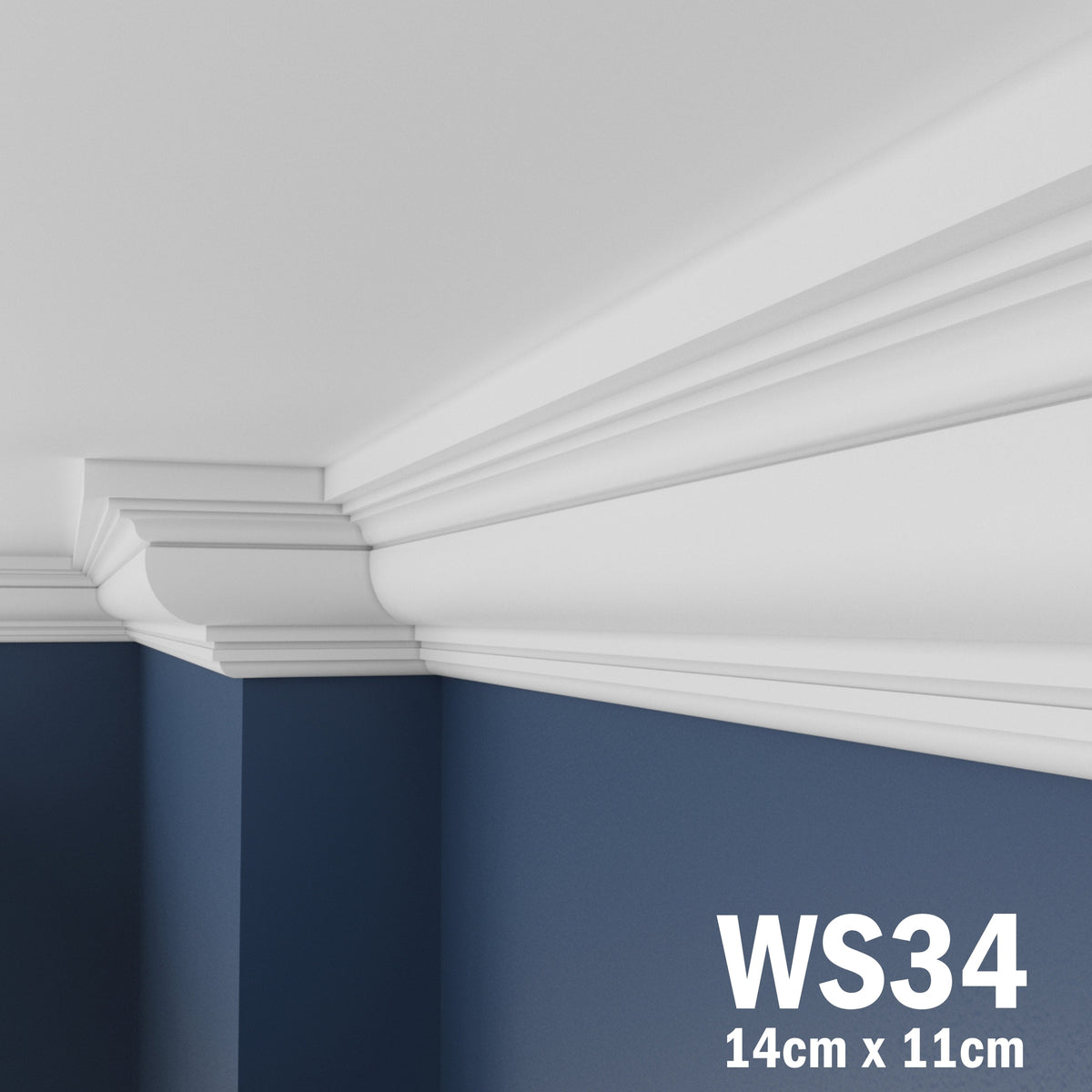 Coving for Ceilings Cornice XPS Extruded Polystyrene WS34