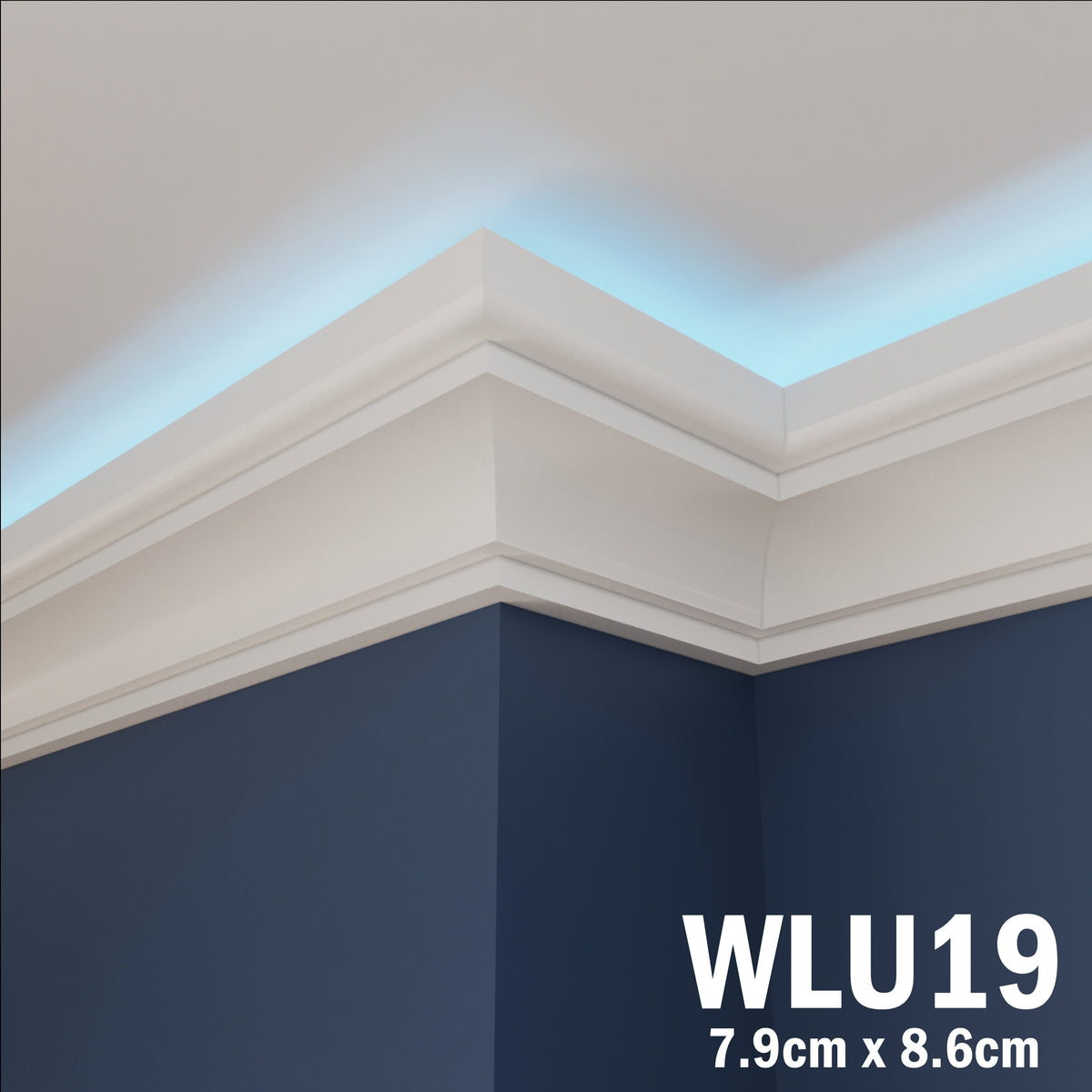 LED Coving for Ceilings Cornice XPS Extruded Polystyrene WLU19