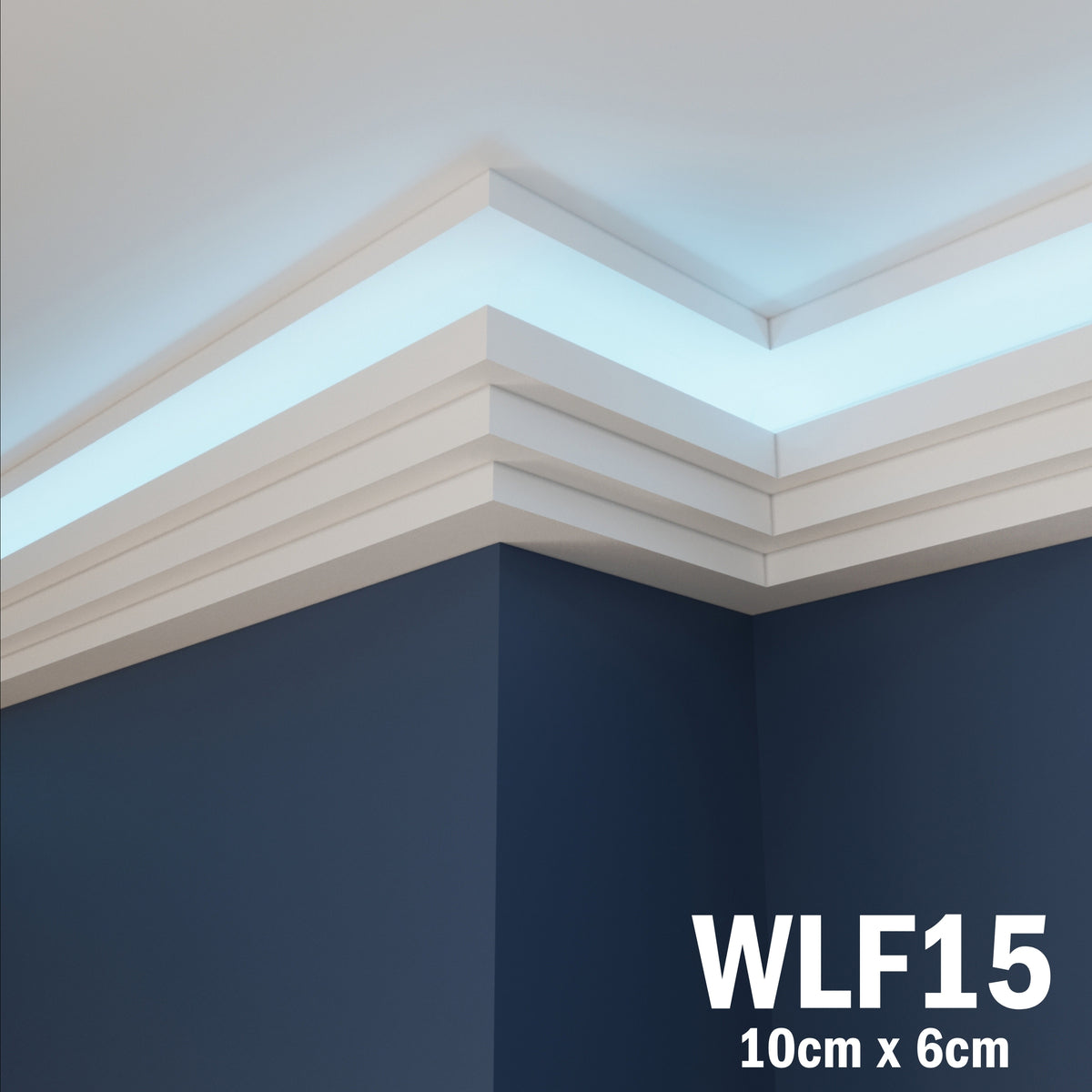 LED Coving for Ceilings Cornice XPS Extruded Polystyrene WLF15