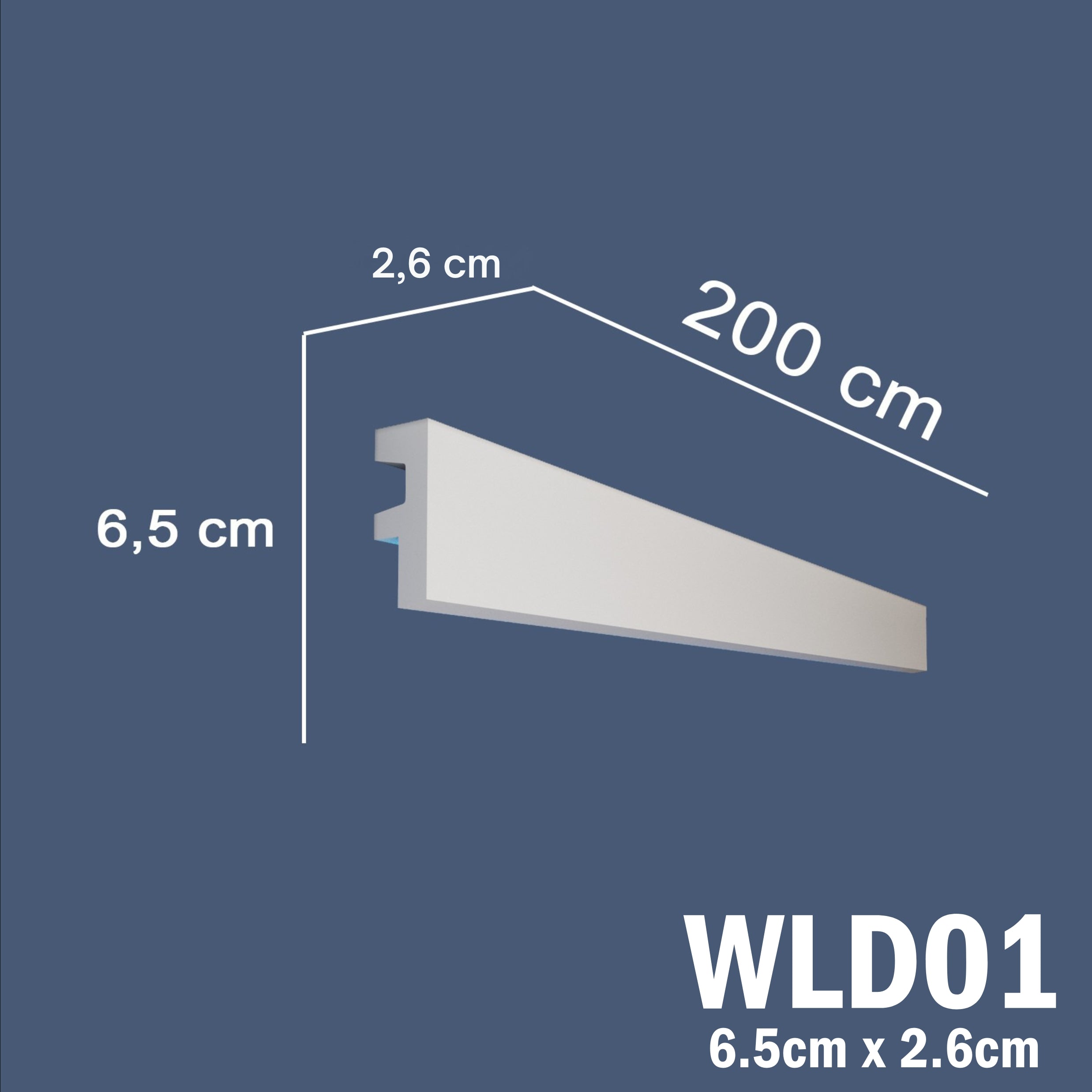 WLD01 Series XPS Cornice Coving – Decorative Coving Moulding for Ceilings, Lightweight Paintable Ceiling Coving Trim, Easy DIY Installation, Durable and Moisture Resistant