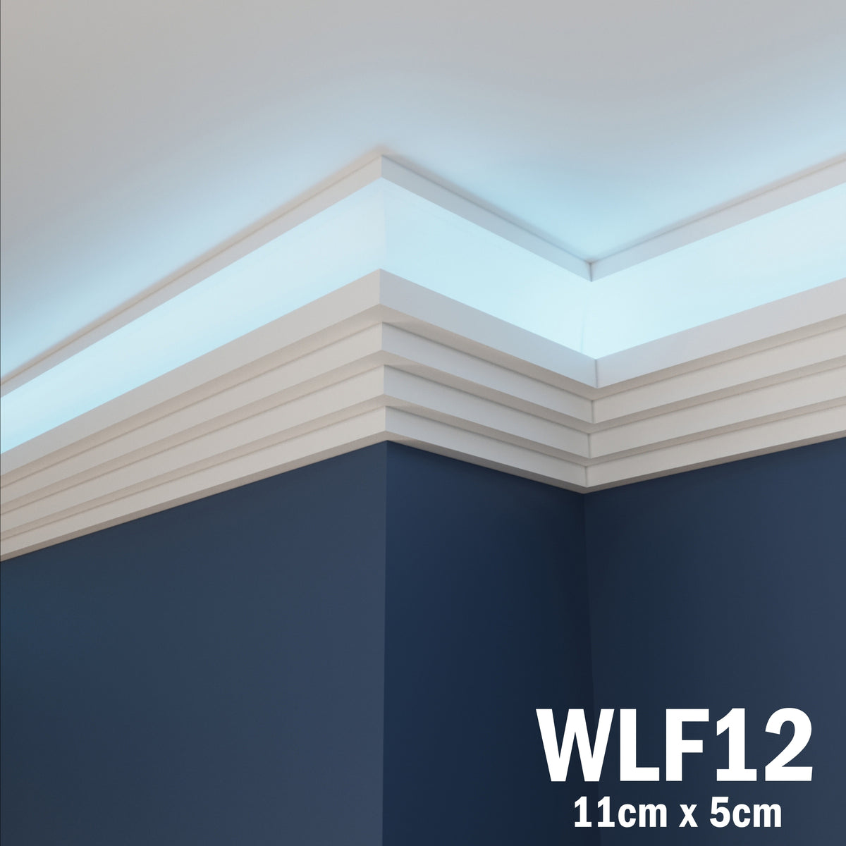 LED Coving for Ceilings Cornice XPS Extruded Polystyrene WLF12