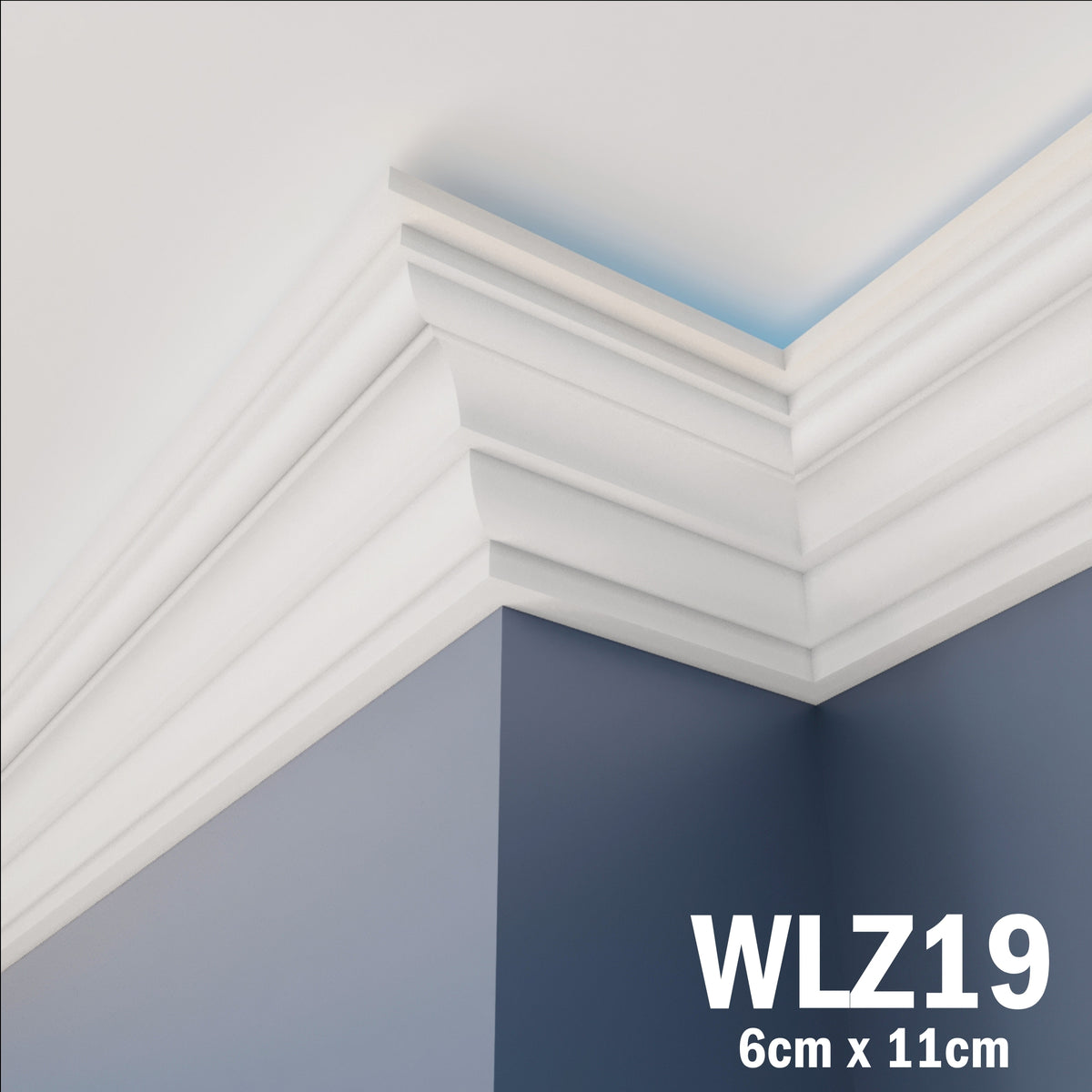 LED Coving for Ceilings Cornice XPS Extruded Polystyrene WLZ19