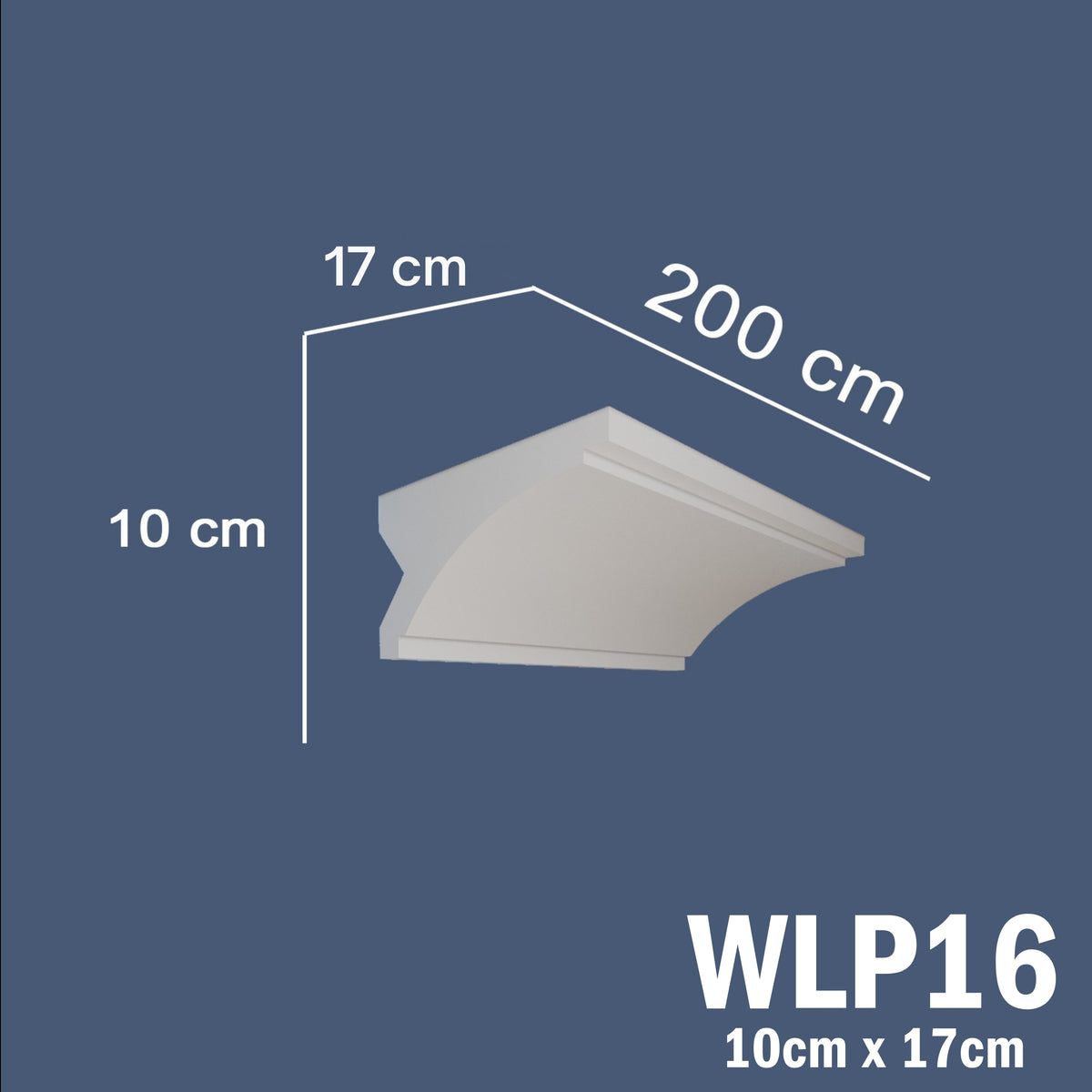 LED Coving for Ceilings Cornice XPS Extruded Polystyrene WLP16