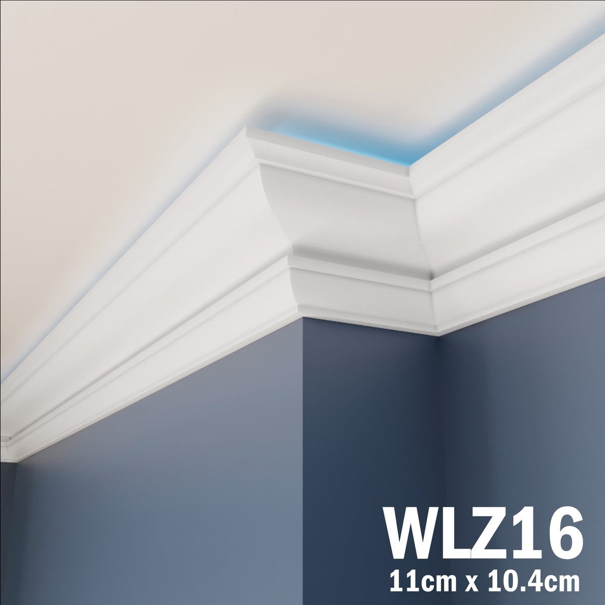 LED Coving for Ceilings Cornice XPS Extruded Polystyrene WLZ16