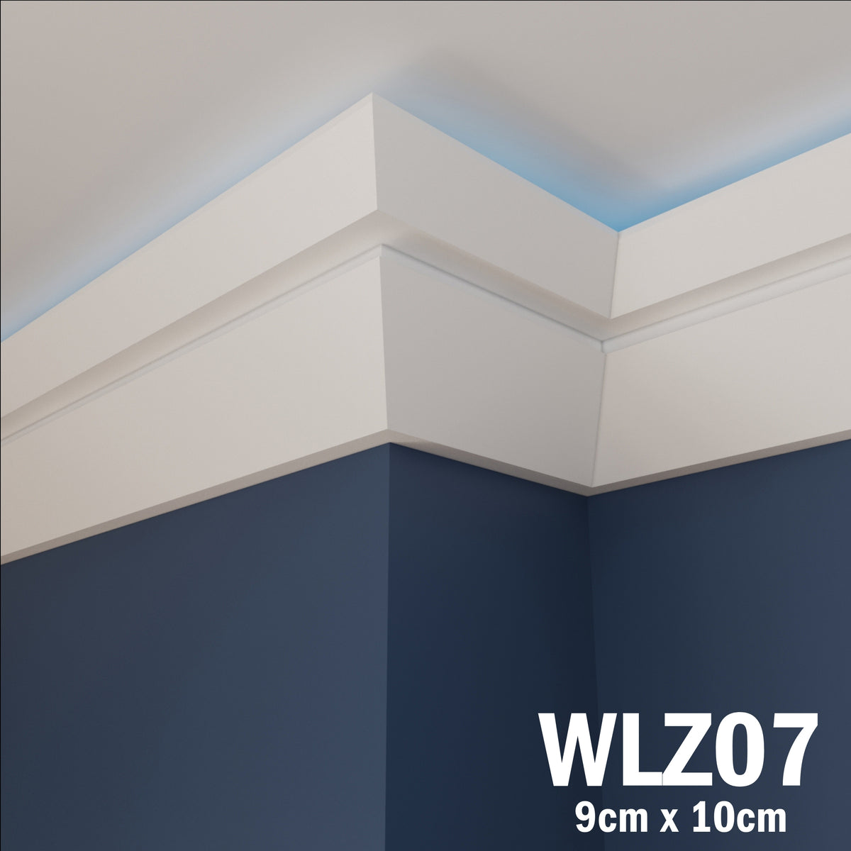 LED Coving for Ceilings Cornice XPS Extruded Polystyrene WLZ07