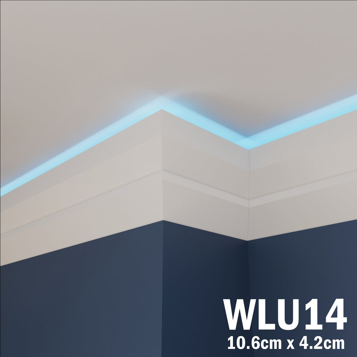 LED Coving for Ceilings Cornice XPS Extruded Polystyrene WLU14