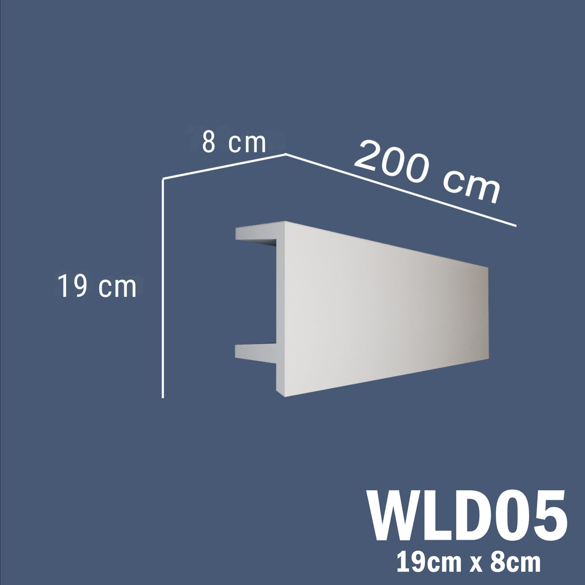 LED Coving for Ceilings Cornice XPS Extruded Polystyrene WLD05