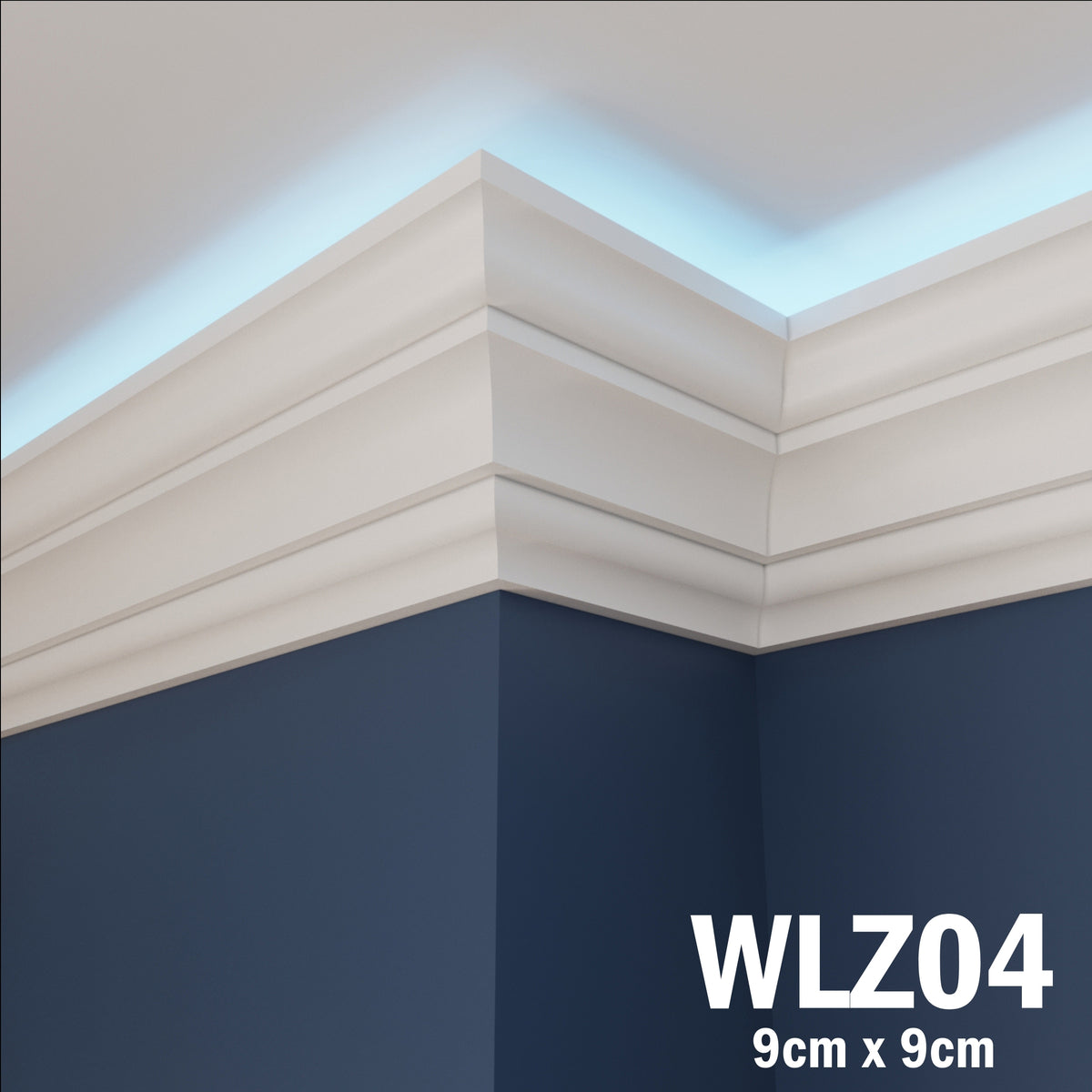 LED Coving for Ceilings Cornice XPS Extruded Polystyrene WLZ04
