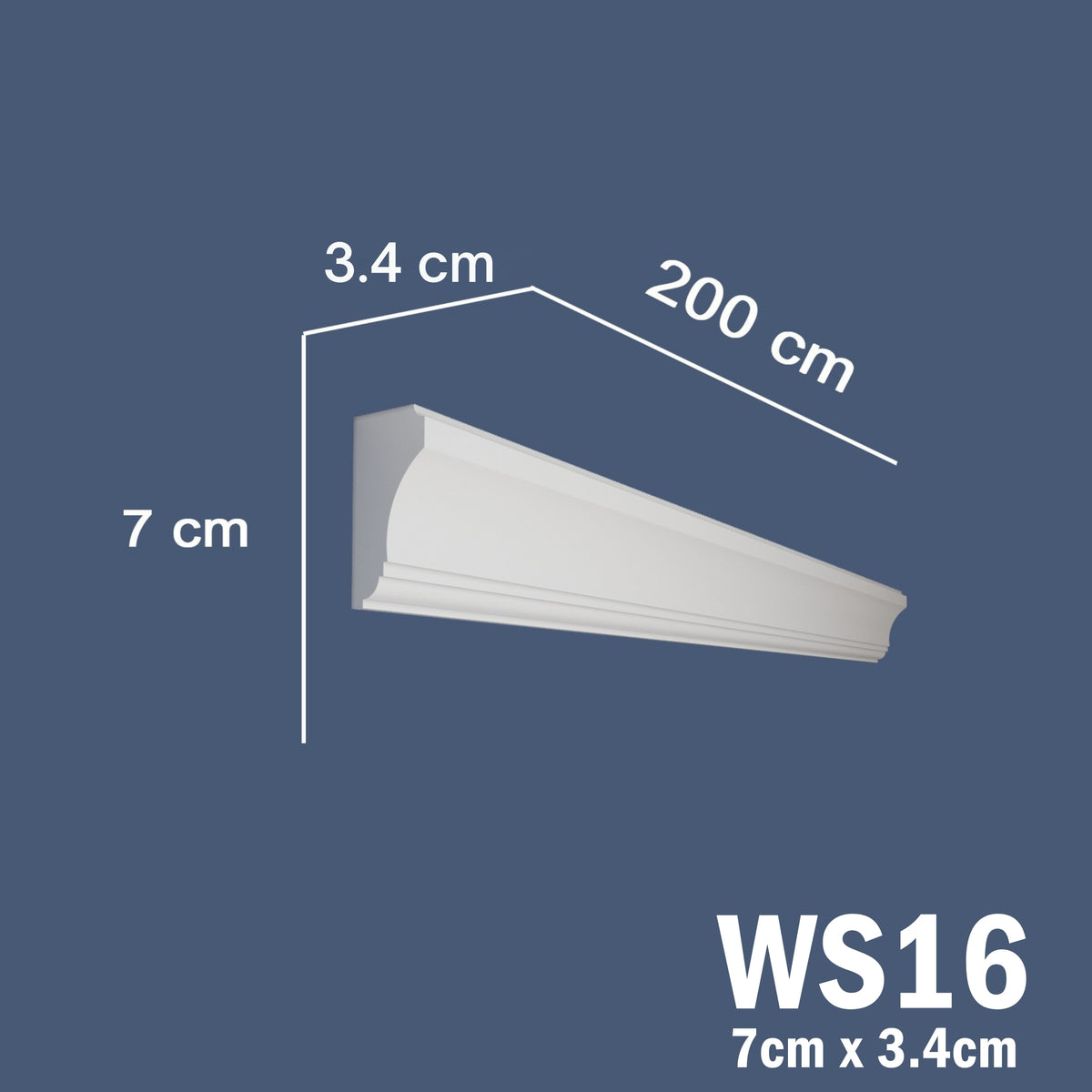Coving for Ceilings Cornice XPS Extruded Polystyrene WS16
