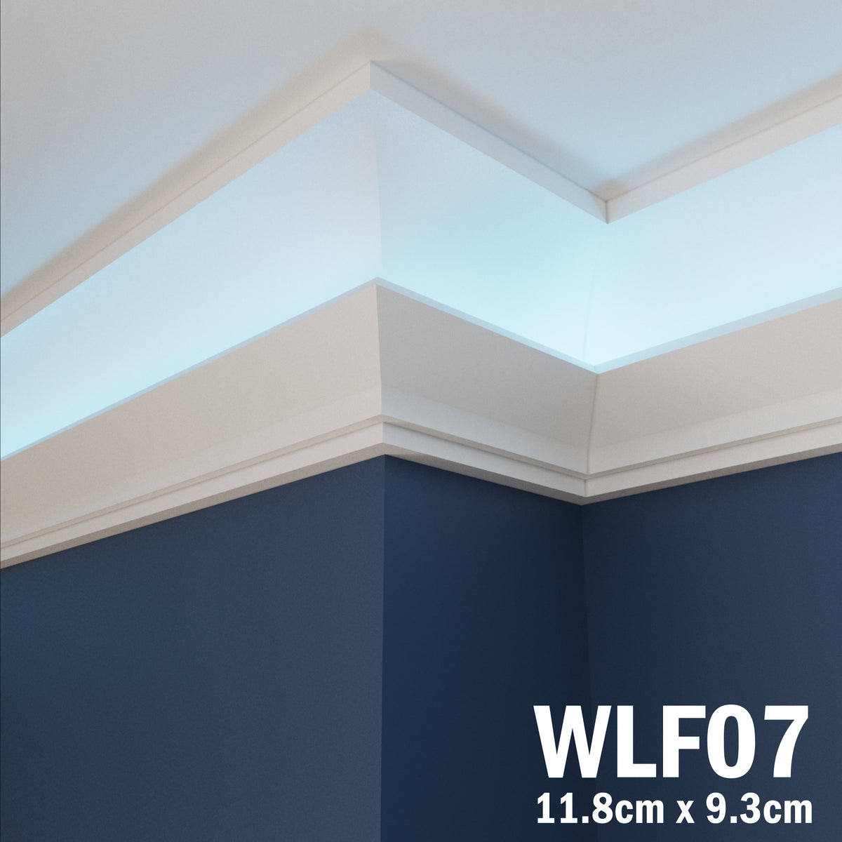 LED Coving for Ceilings Cornice XPS Extruded Polystyrene WLF07